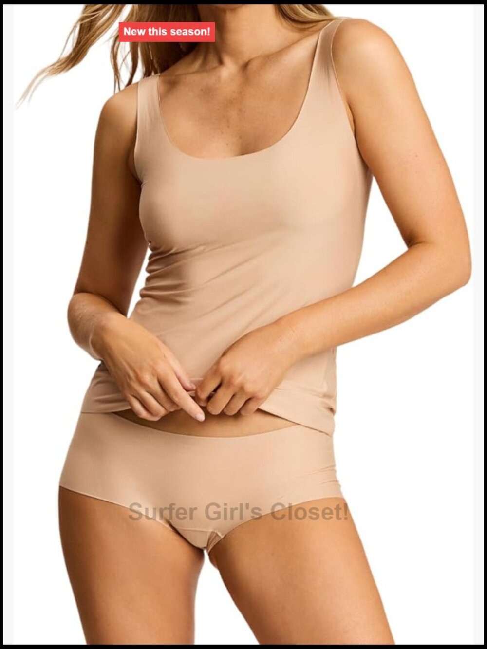 Women's Butter Tank Raw-Cut Modal Spaghetti Strap